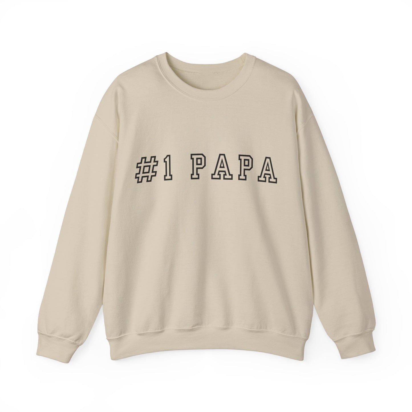 #1 Papa Crewneck Sweatshirt