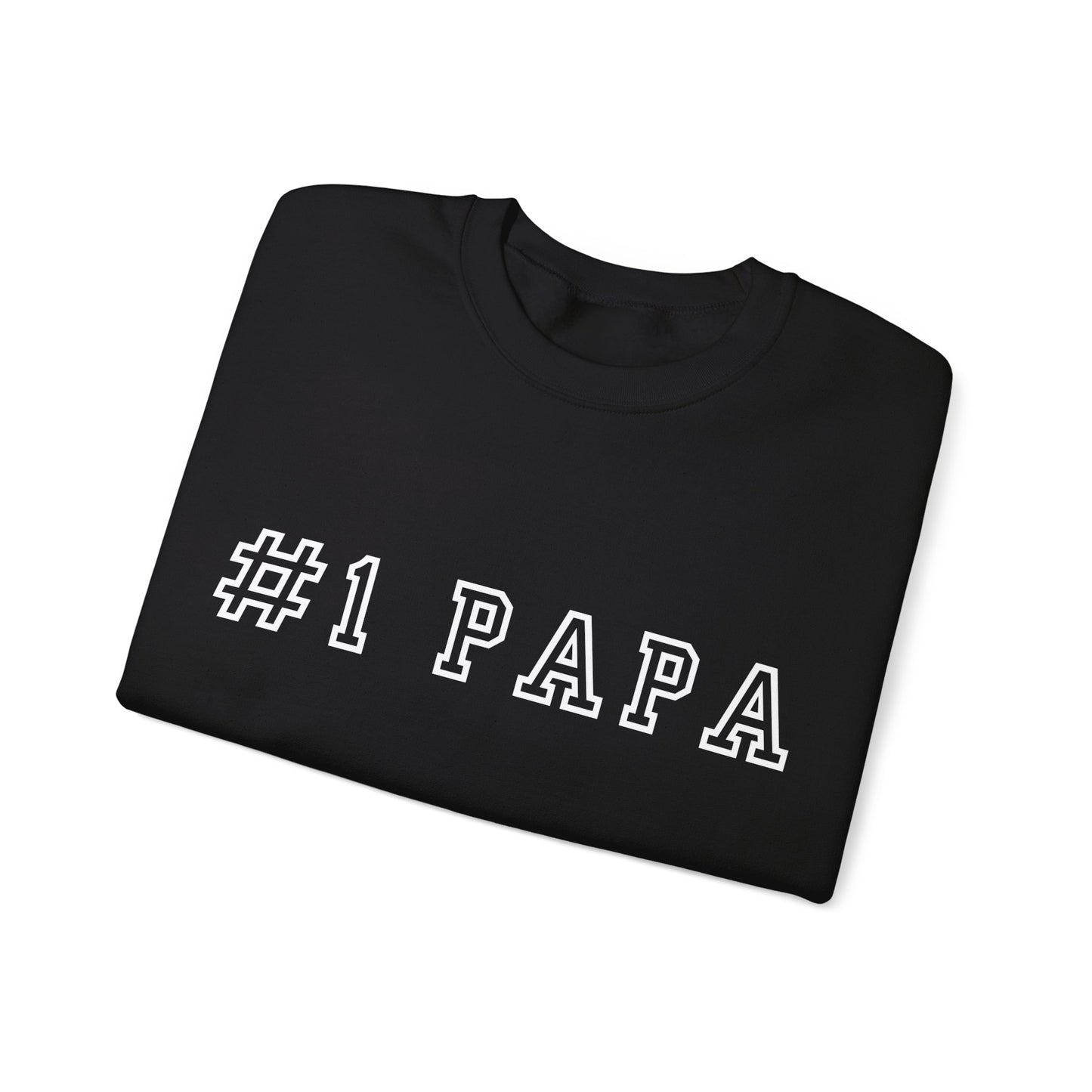 #1 Papa Crewneck Sweatshirt