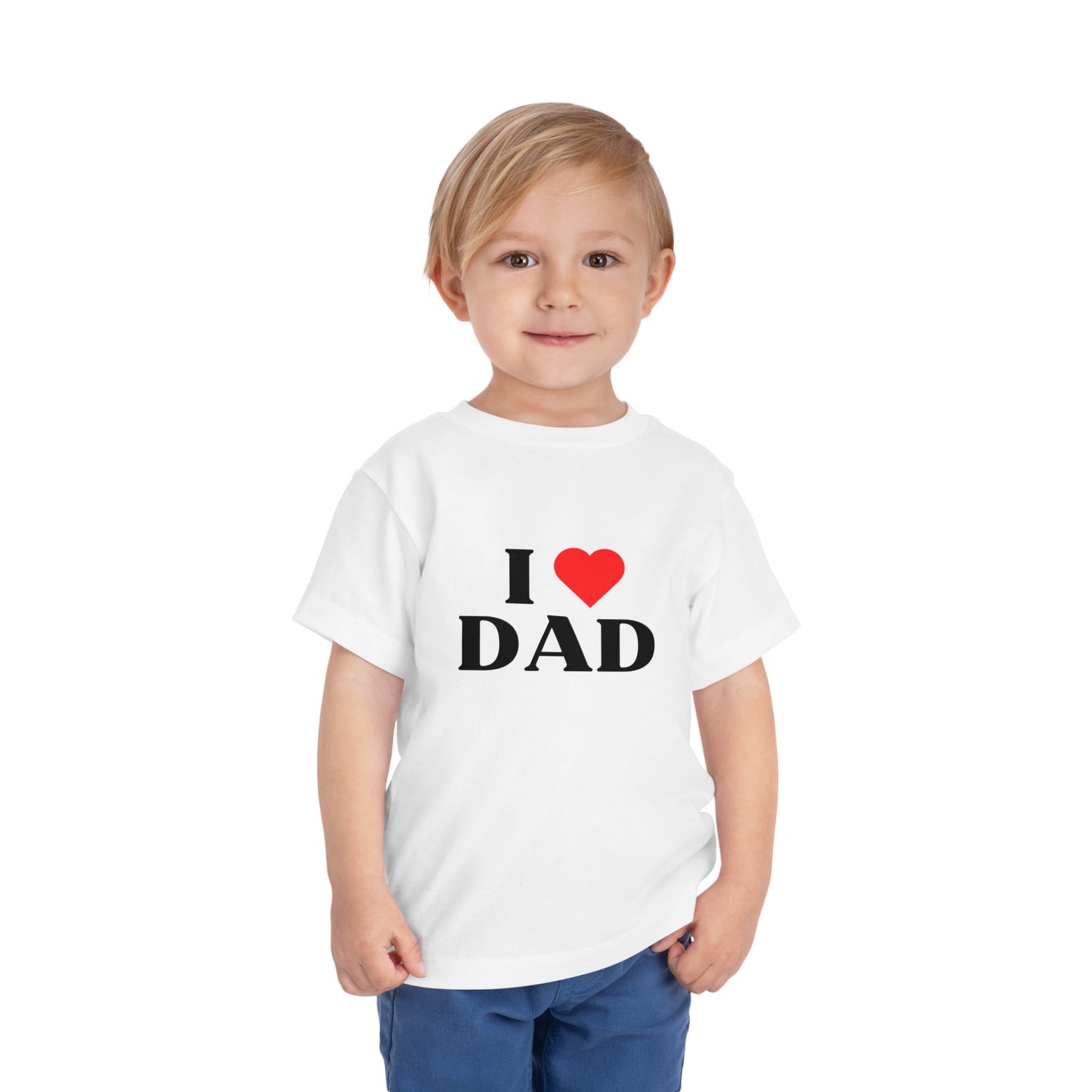 Toddler I LOVE DAD Short Sleeve Tee