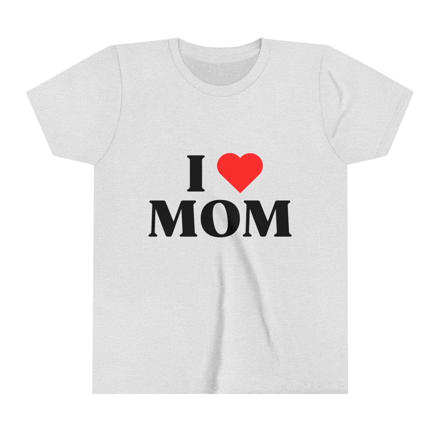 Youth I LOVE MOM Short Sleeve Tee