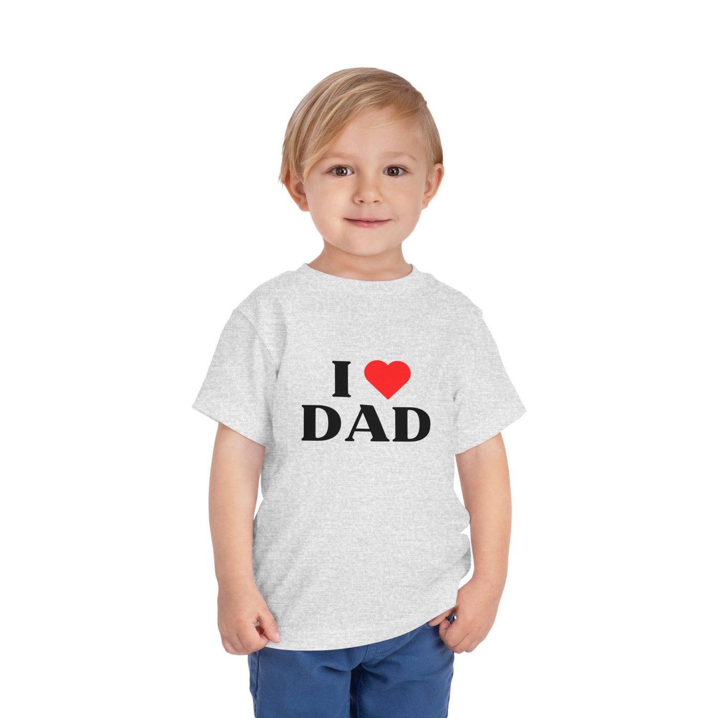 Toddler I LOVE DAD Short Sleeve Tee