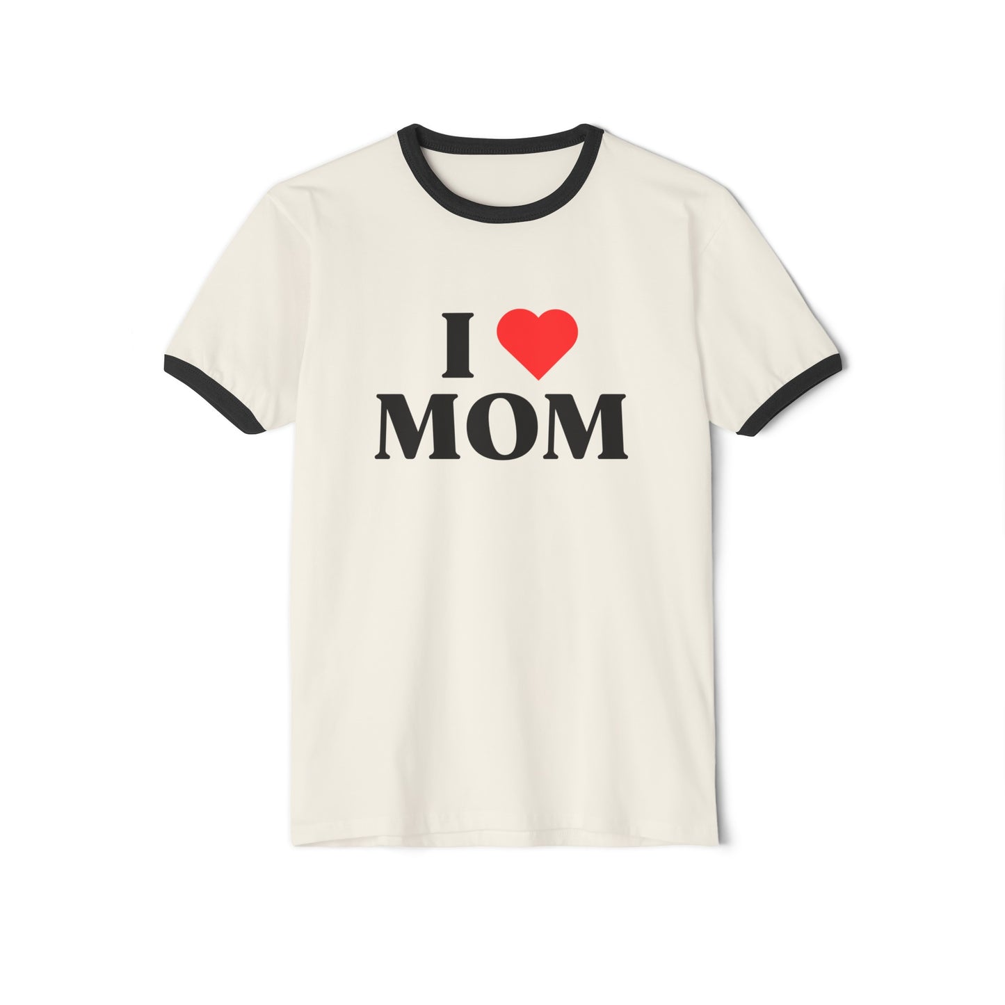 I Love Mom Ringer T-Shirt