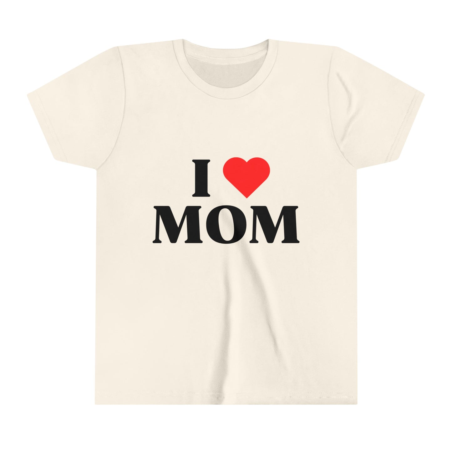 Youth I LOVE MOM Short Sleeve Tee