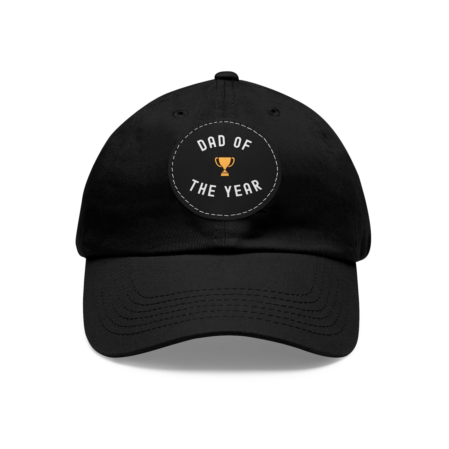 Dad of the Year Hat with Leather Patch