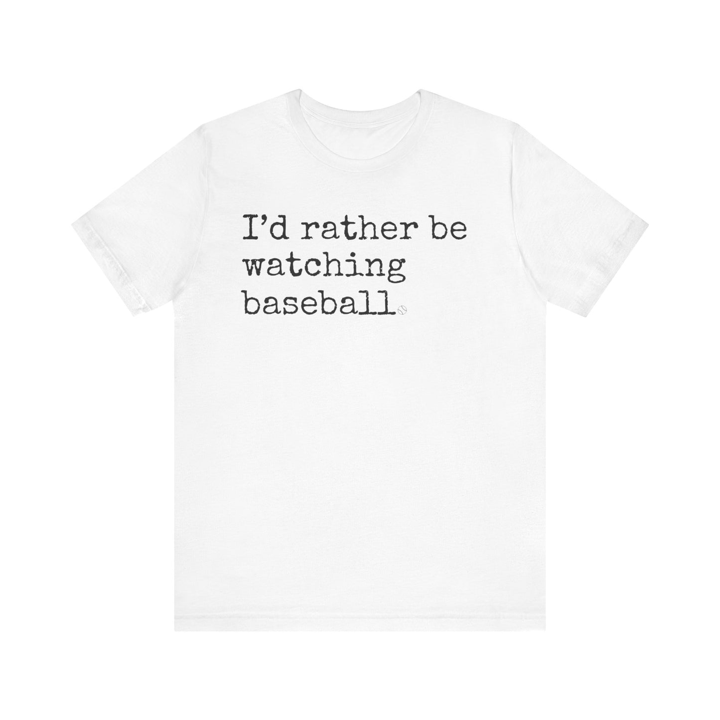 Baseball Fan Short Sleeve Tee