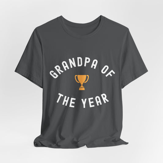 Grandpa of the Year Short Sleeve Tee