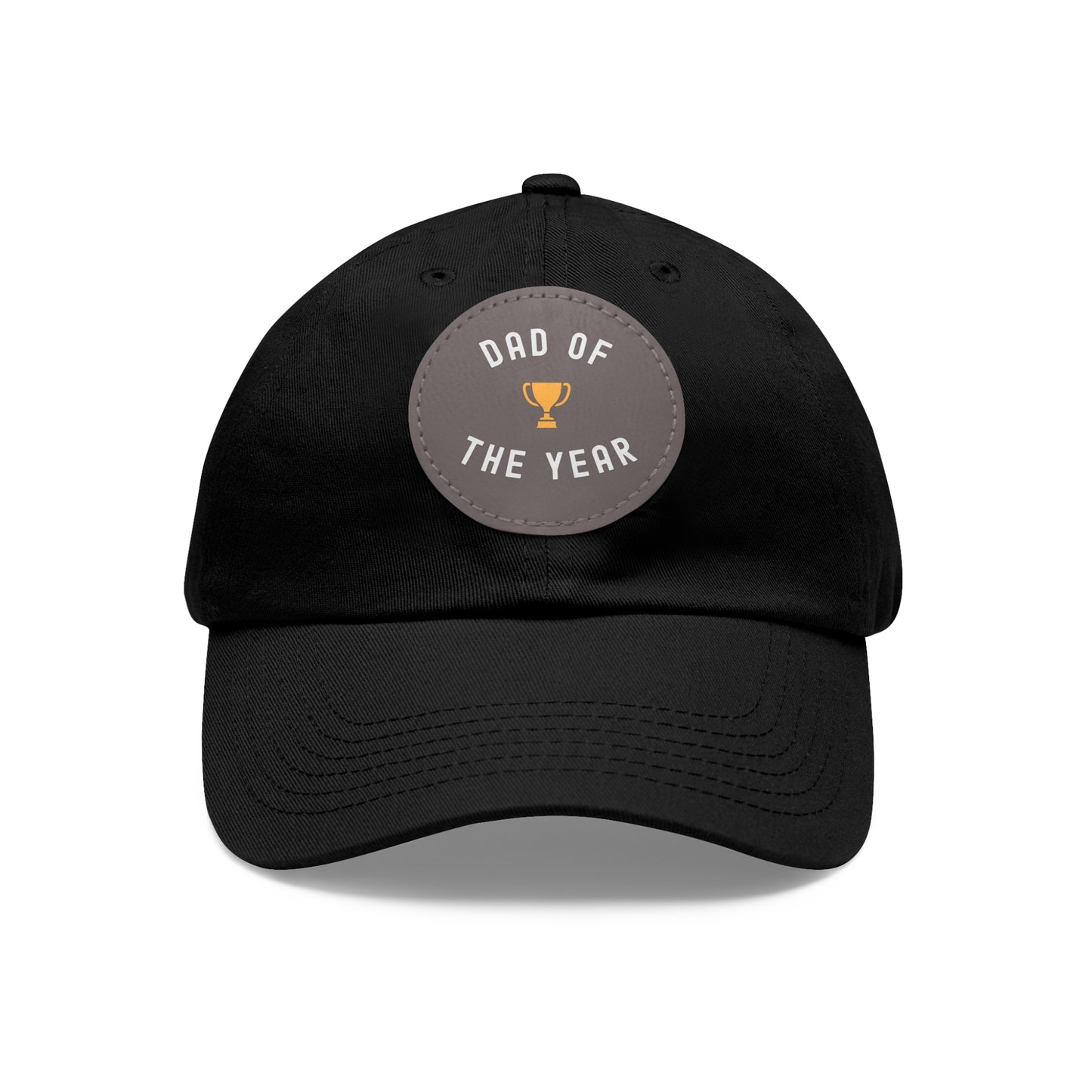 Dad of the Year Hat with Leather Patch