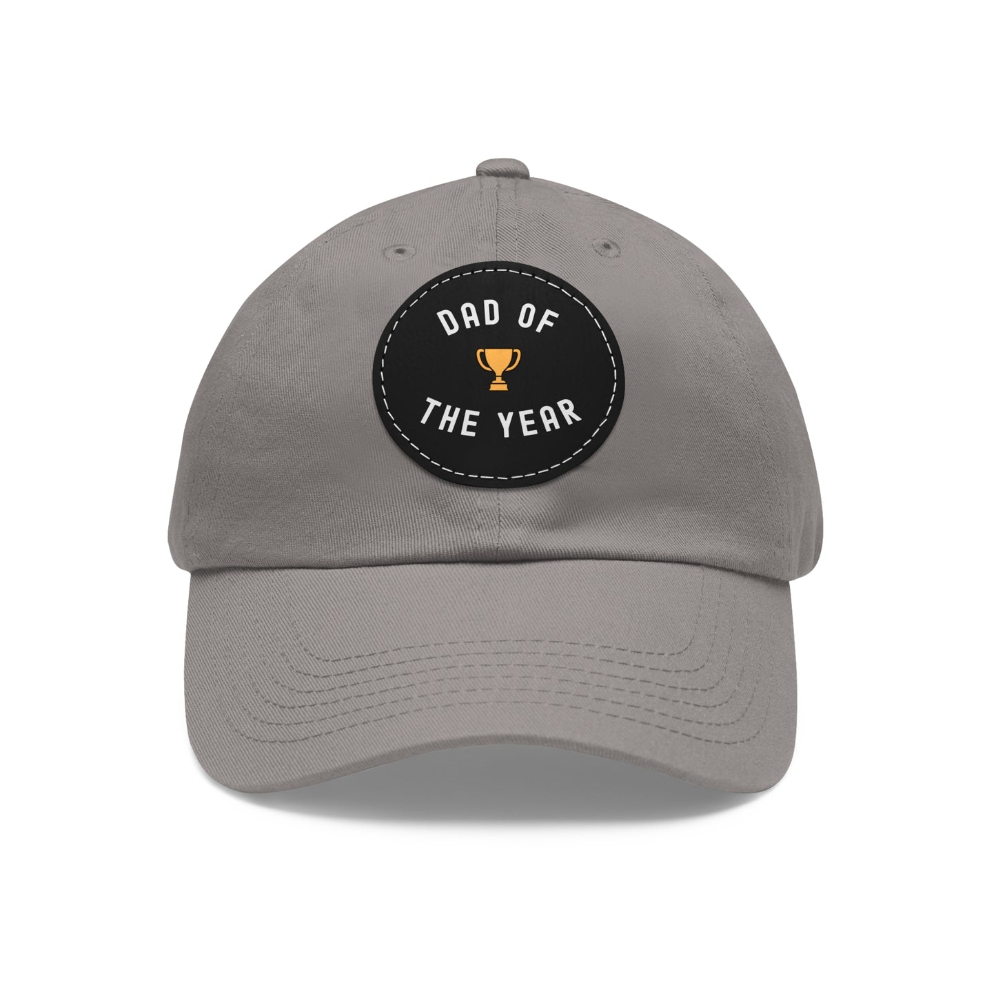 Dad of the Year Hat with Leather Patch