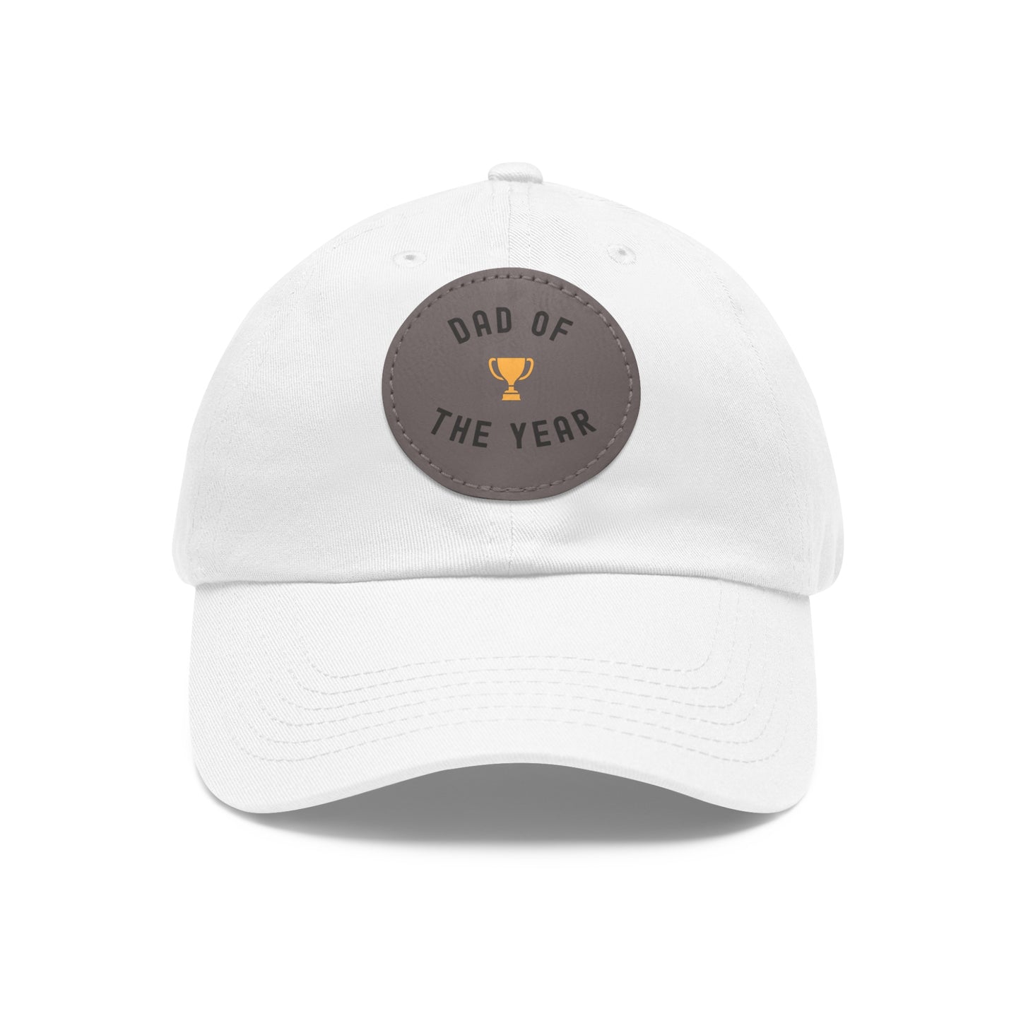 Dad of the Year Hat with Leather Patch