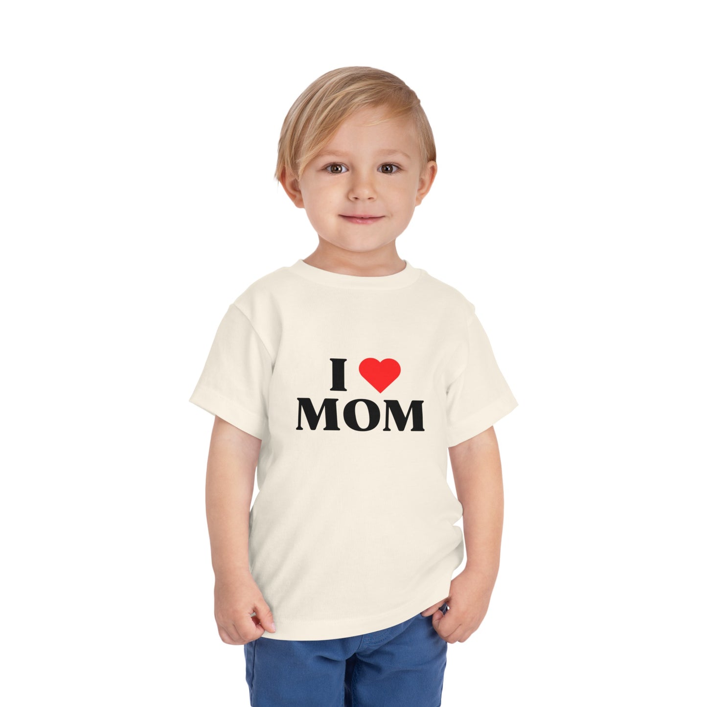 Toddler I LOVE MOM Short Sleeve Tee